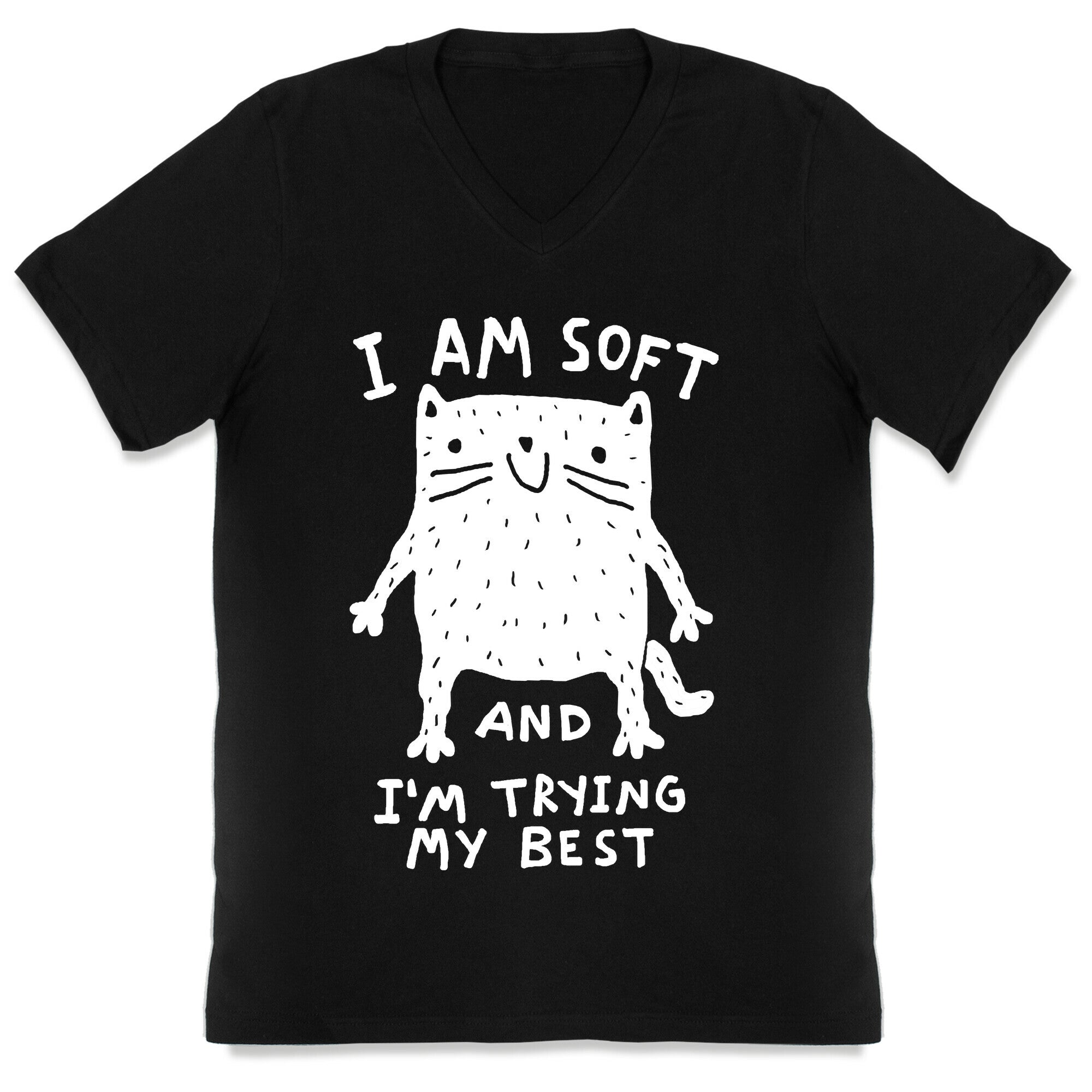 I Am Soft And I'm Trying My Best V-Neck